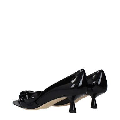 Jimmy Choo Black Leather High Heel Pumps