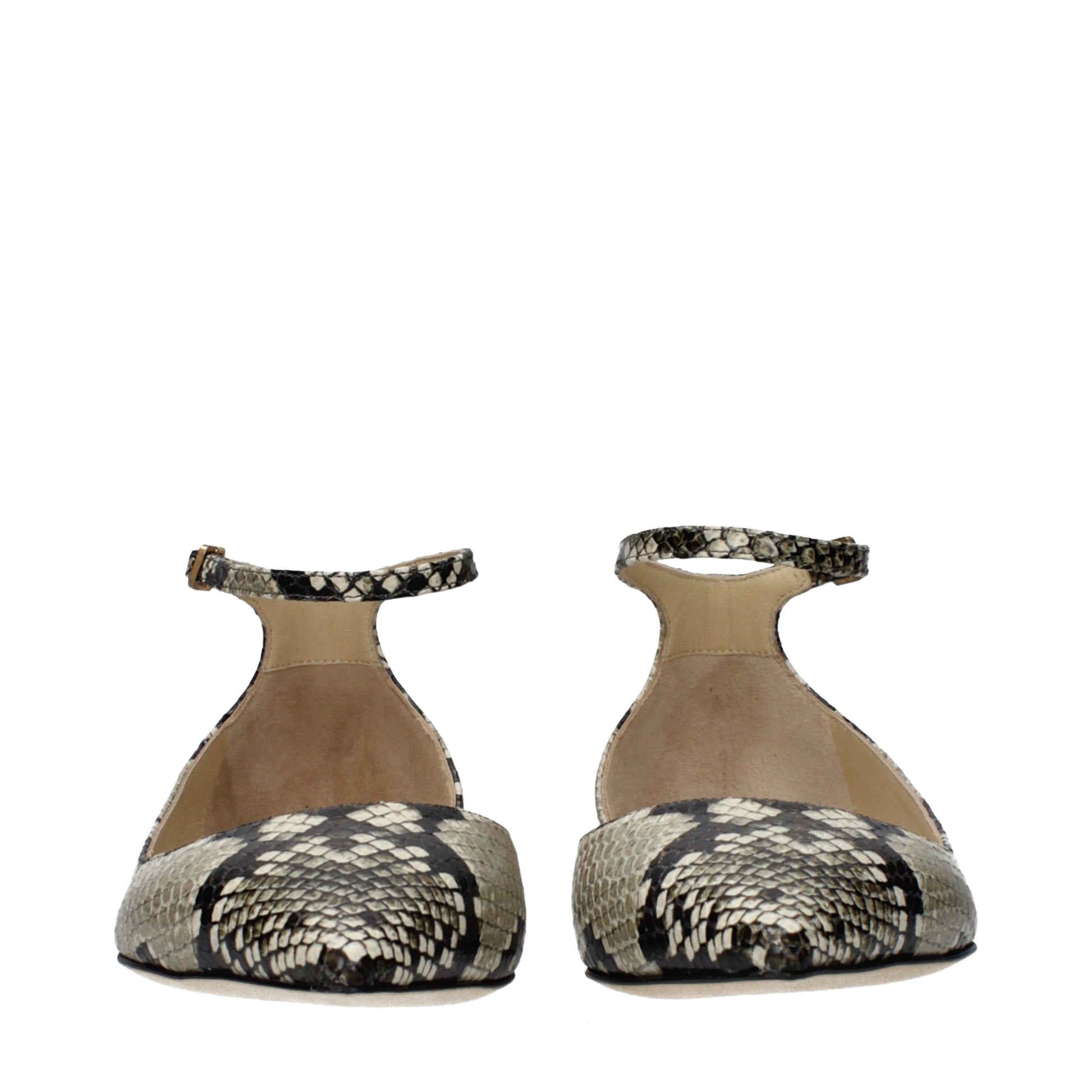 Jimmy Choo Multicolor Leather Ballet Flats