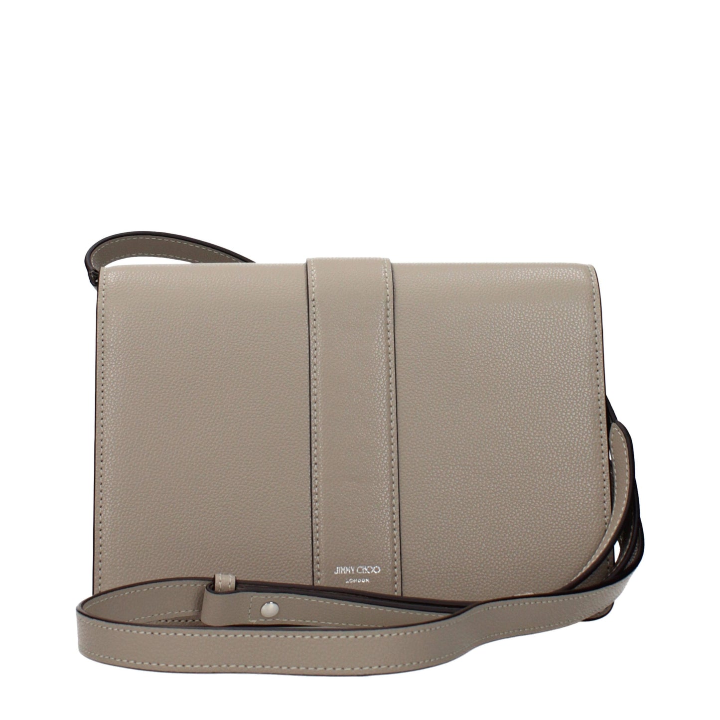 Jimmy Choo Gray Leather Crossbody Bag