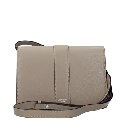 Jimmy Choo Gray Leather Crossbody Bag