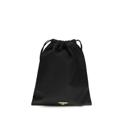Prada Black Recycled Polyamide Clutch Bag