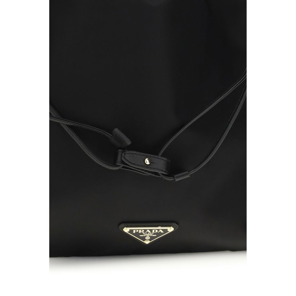 Prada Black Recycled Polyamide Clutch Bag
