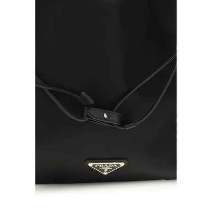 Prada Black Recycled Polyamide Clutch Bag