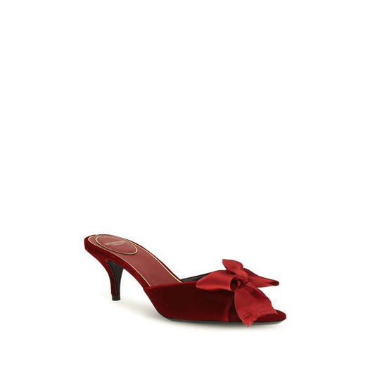 Valentino Garavani Multicolor Calf Leather Bos Taurus Flat Sandals