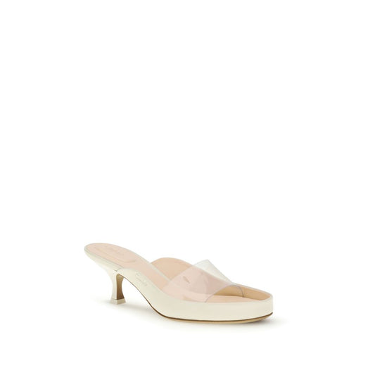 Chloé Beige Polyurethane Platform Sandals