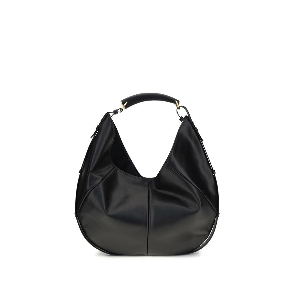 Saint Laurent Black Calf Leather Bos Taurus Shoulder Bag