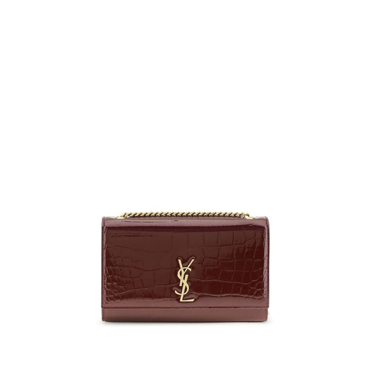 Saint Laurent Bordeaux Calf Leather Bos Taurus Shoulder Bag