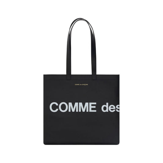 Comme Des Garçons Black Calf Leather Bos Taurus Shoulder Bag