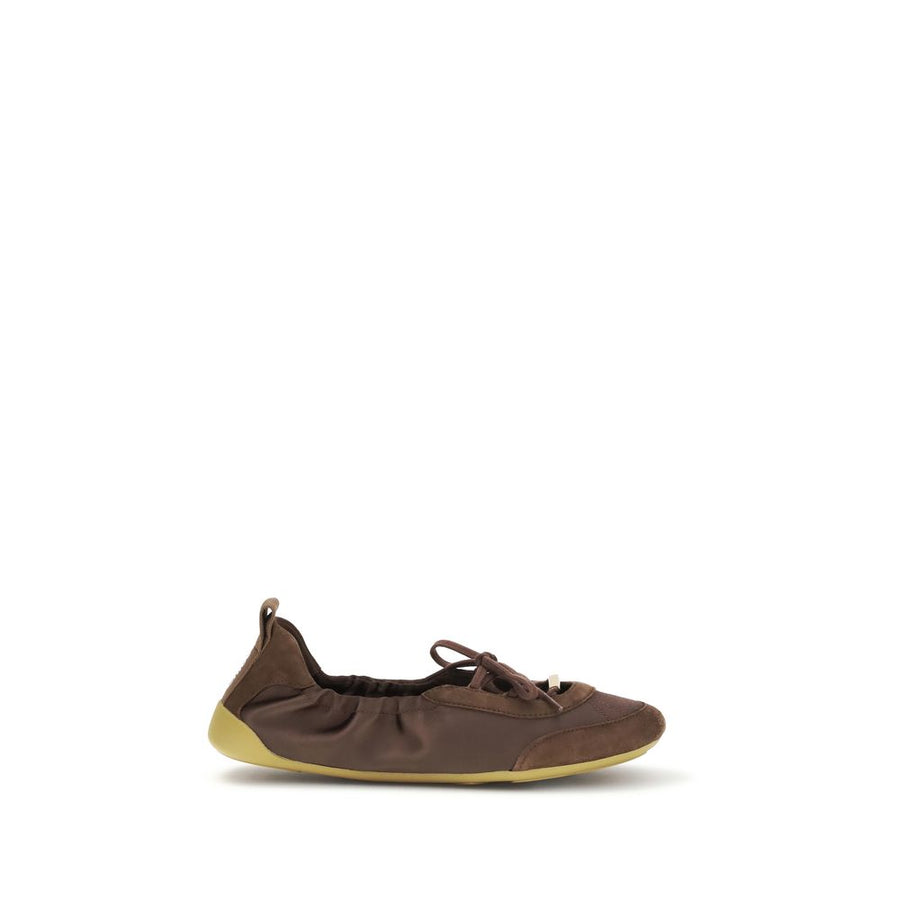 Chloé Brown Polyester Ballet Flats