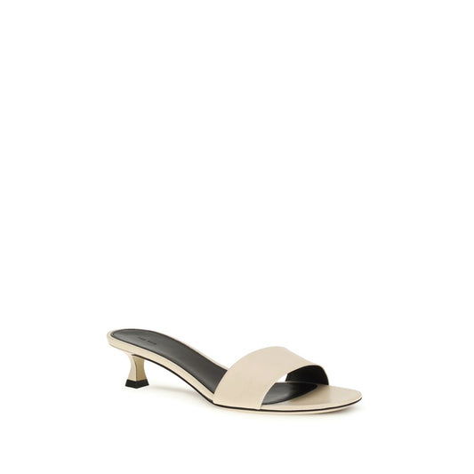 The Row Beige Lamb Ovis Aries Aries Stiletto Heel Sandals
