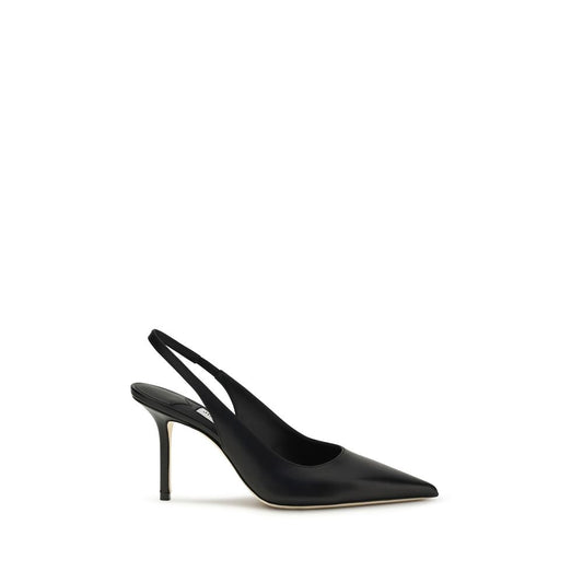 Jimmy Choo Black Calf Leather Bos Taurus Platform Pumps