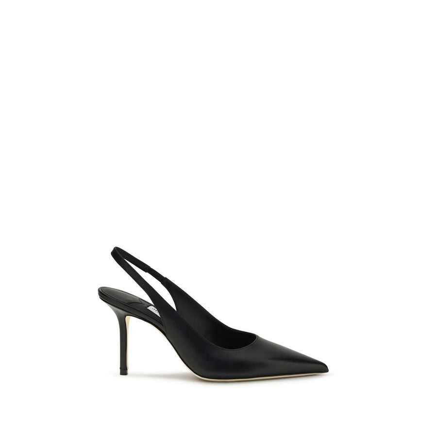 Jimmy Choo Black Calf Leather Bos Taurus Platform Pumps