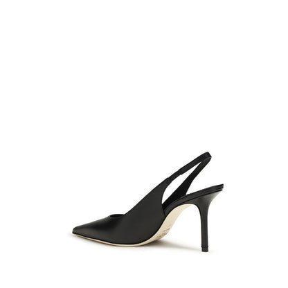 Jimmy Choo Black Calf Leather Bos Taurus Platform Pumps