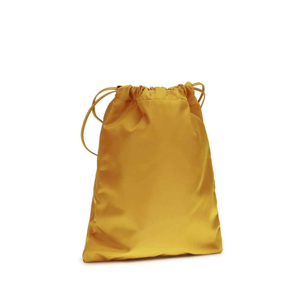 Prada Orange Recycled Polyamide Clutch Bag