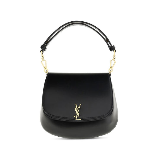 Saint Laurent Black Calf Leather Bos Taurus Handbag