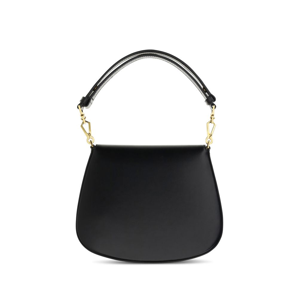 Saint Laurent Black Calf Leather Bos Taurus Handbag