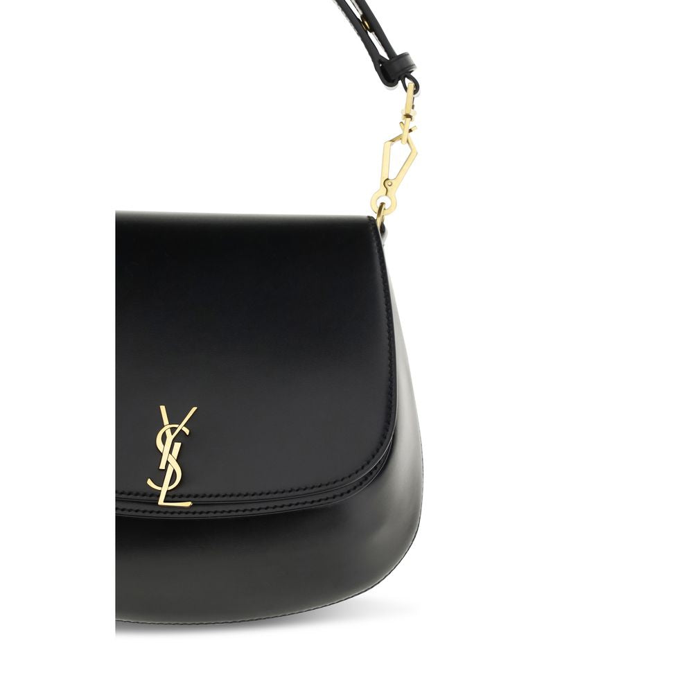 Saint Laurent Black Calf Leather Bos Taurus Handbag