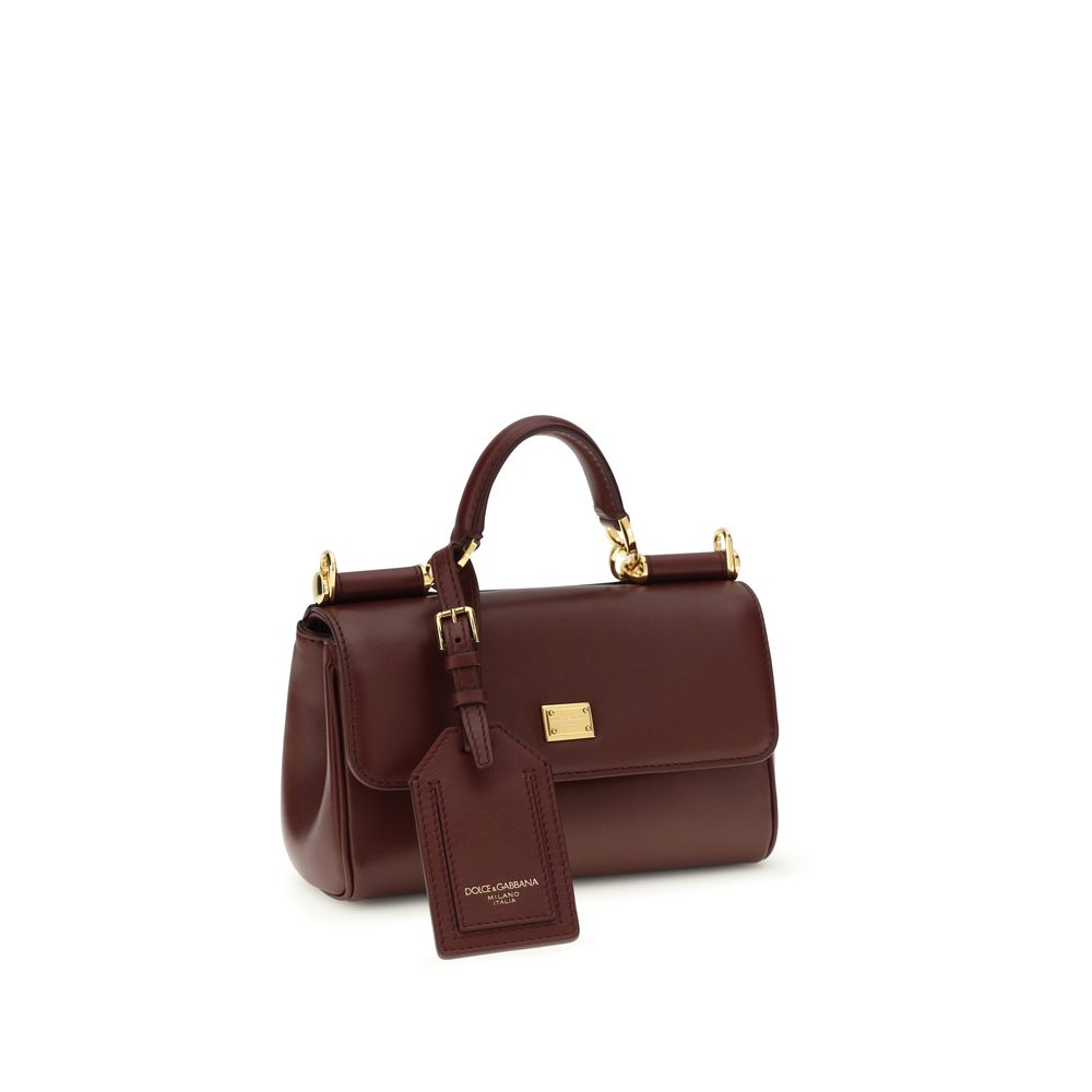 Dolce & Gabbana Brown Calf Leather Bos Taurus Handbag