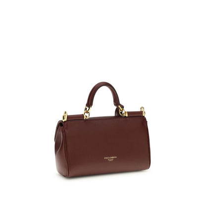 Dolce & Gabbana Brown Calf Leather Bos Taurus Handbag