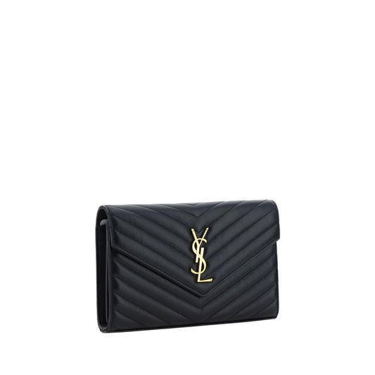 Saint Laurent Black Calf Leather Bos Taurus Shoulder Bag