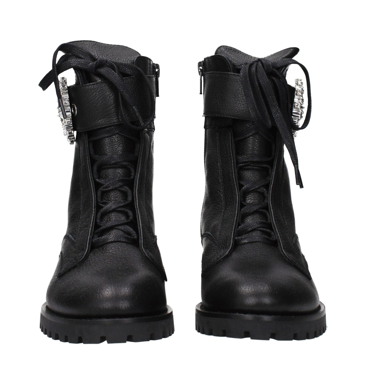 Jimmy Choo Black Leather Ankle Boots