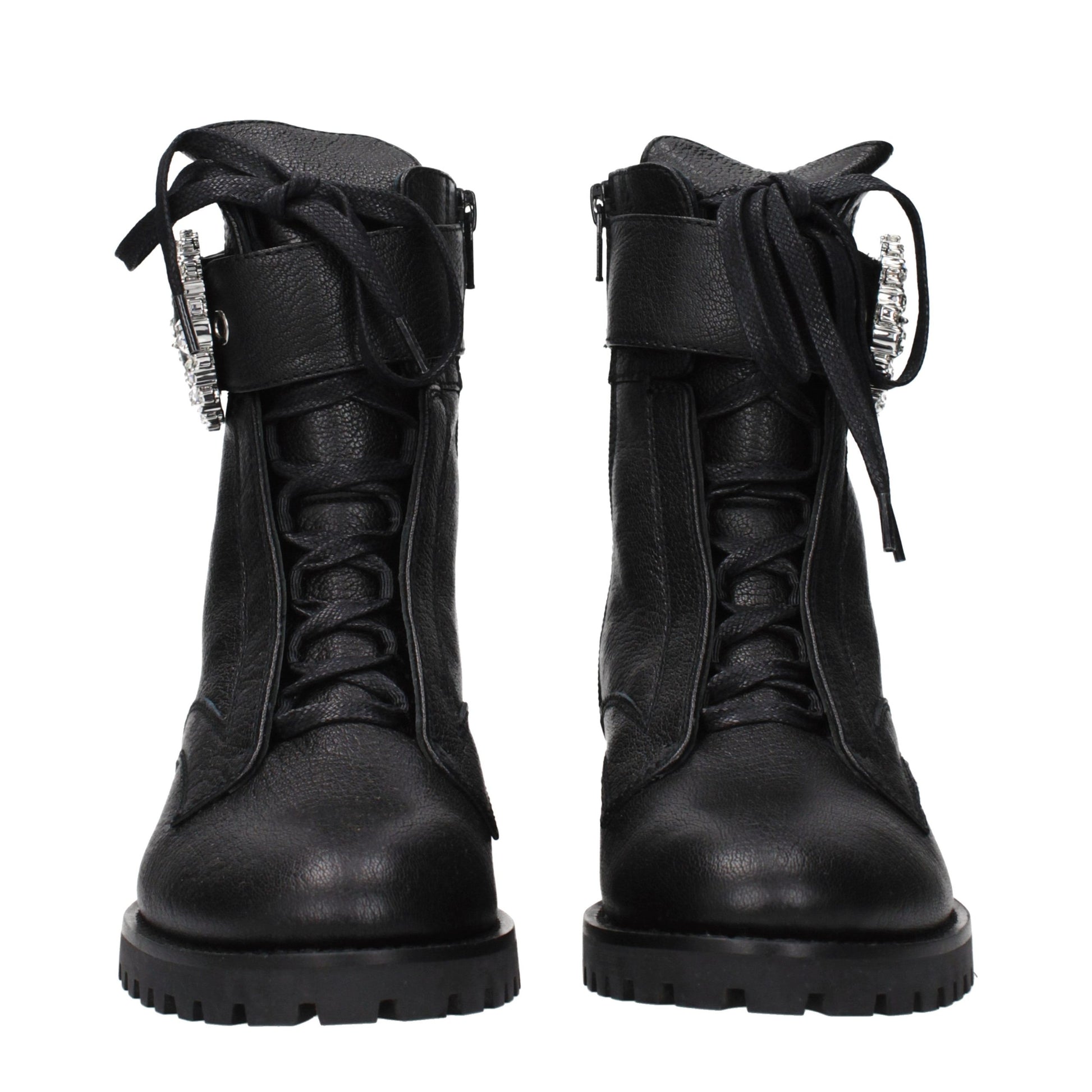 Jimmy Choo Black Leather Ankle Boots