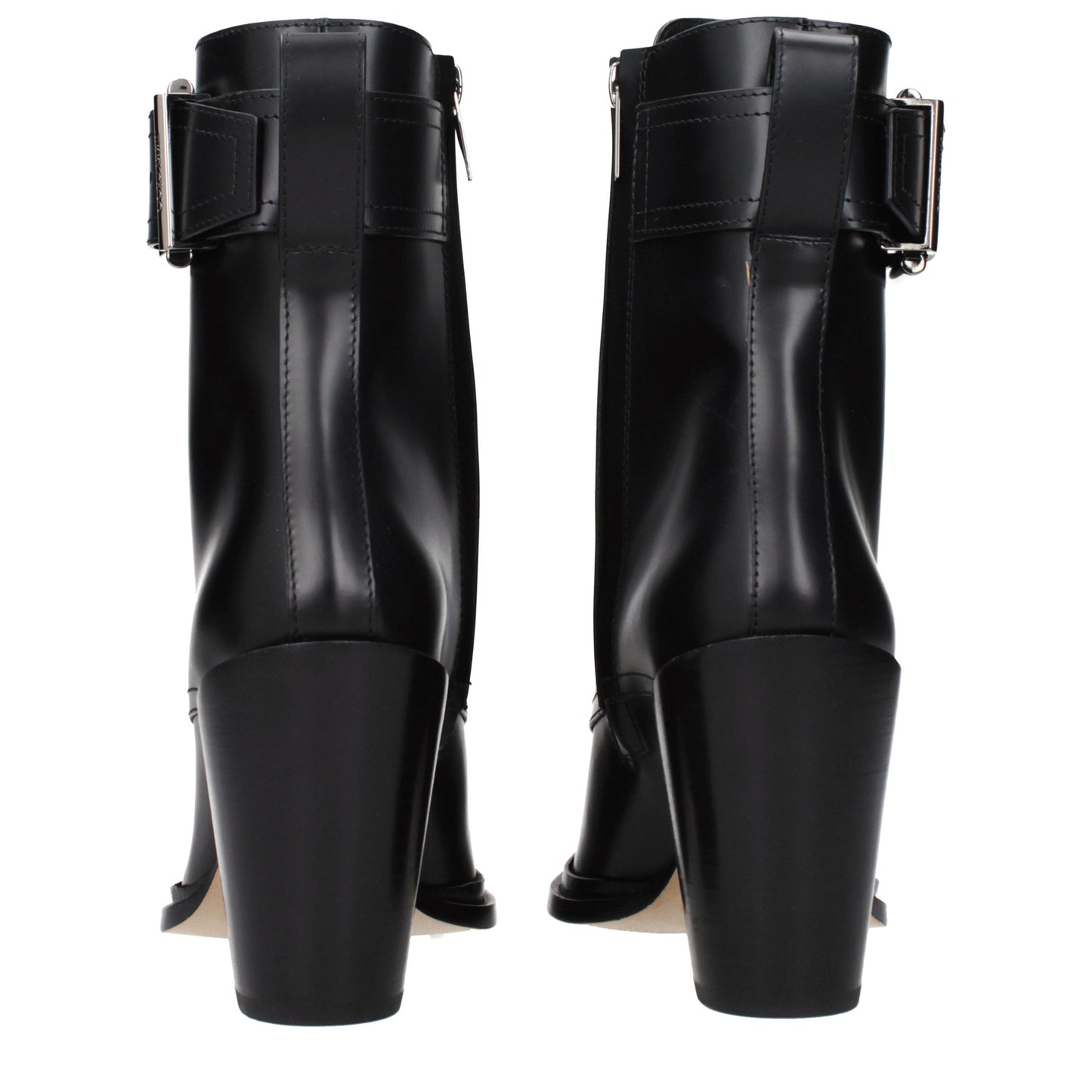 Jimmy Choo Black Leather Ankle Boots