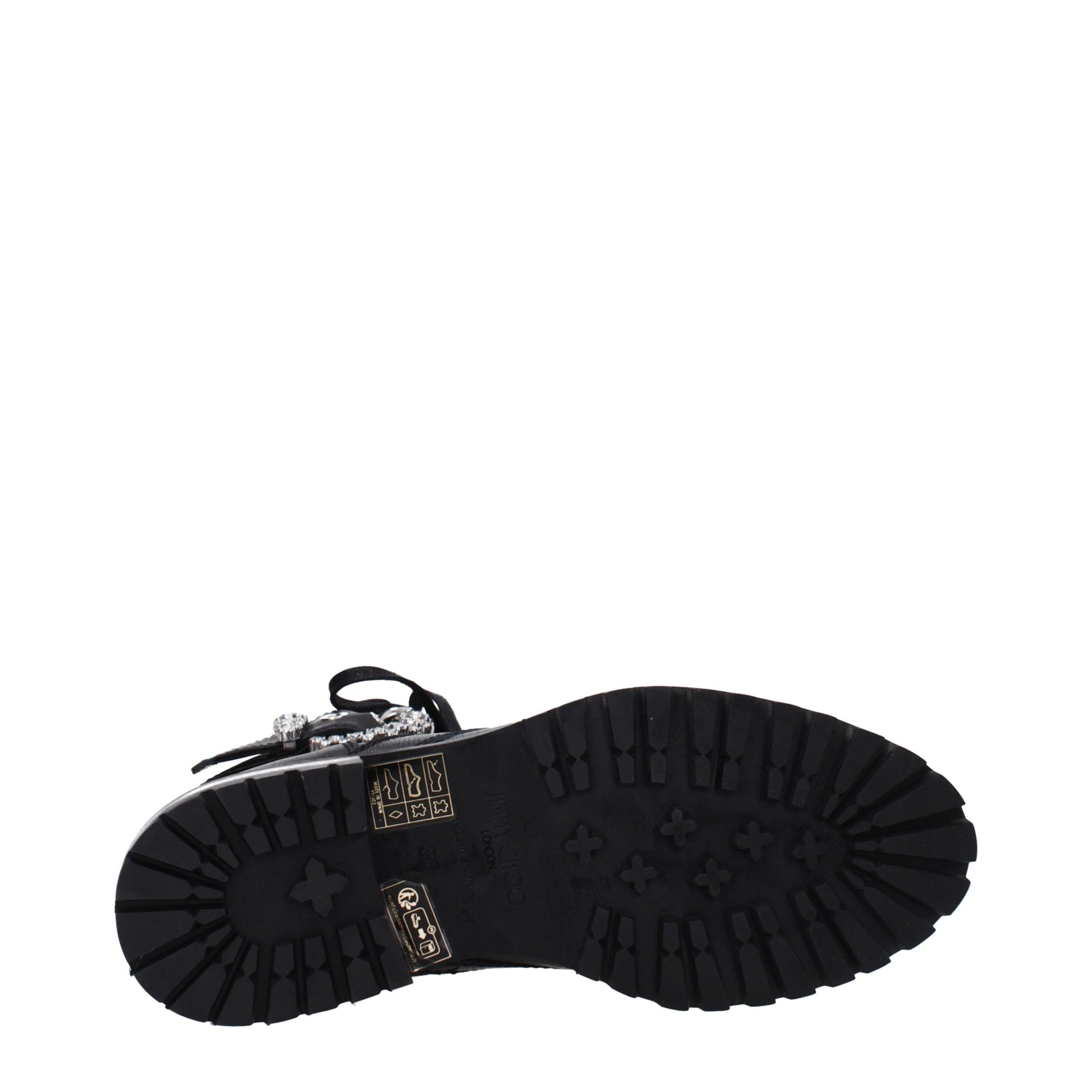 Jimmy Choo Black Leather Ankle Boots