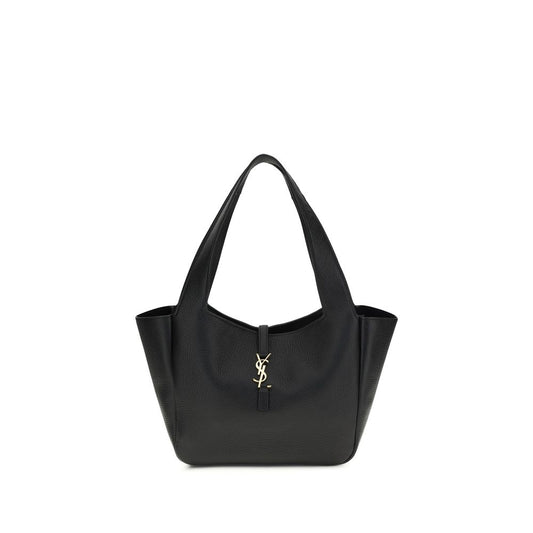 Saint Laurent Black Other Fibres Shoulder Bag