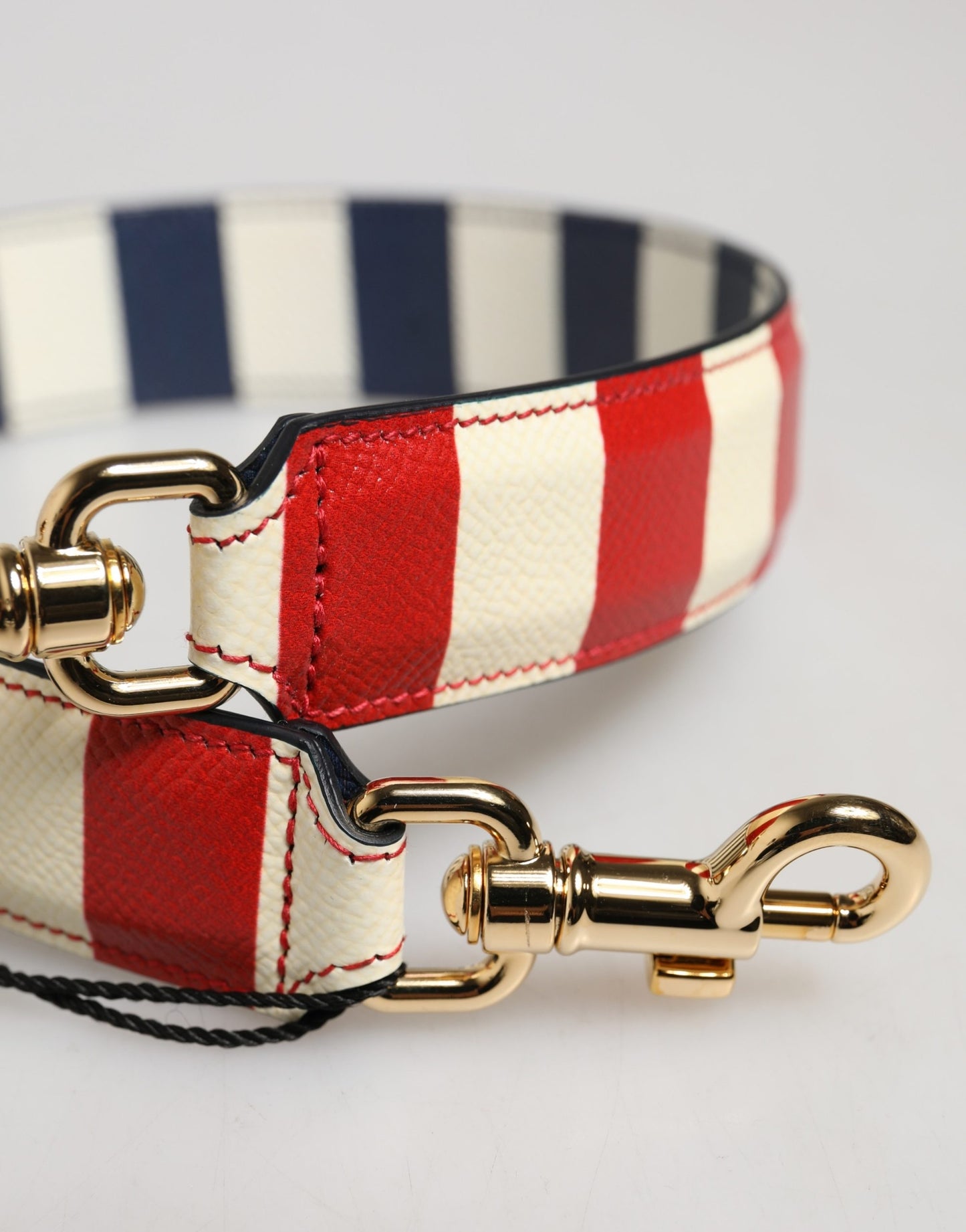 Dolce & Gabbana Multicolor Leather Striped Bag Accessory Shoulder Strap
