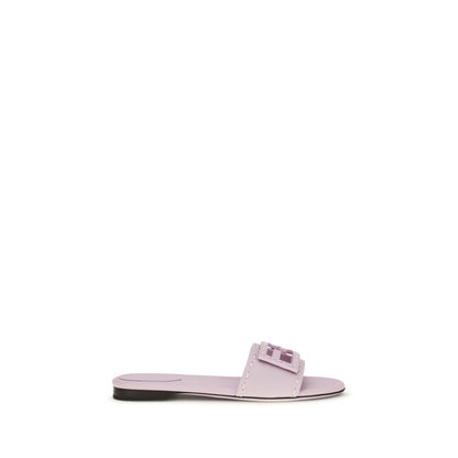 Fendi Multicolor Calf Leather Bos Taurus Flat Sandals