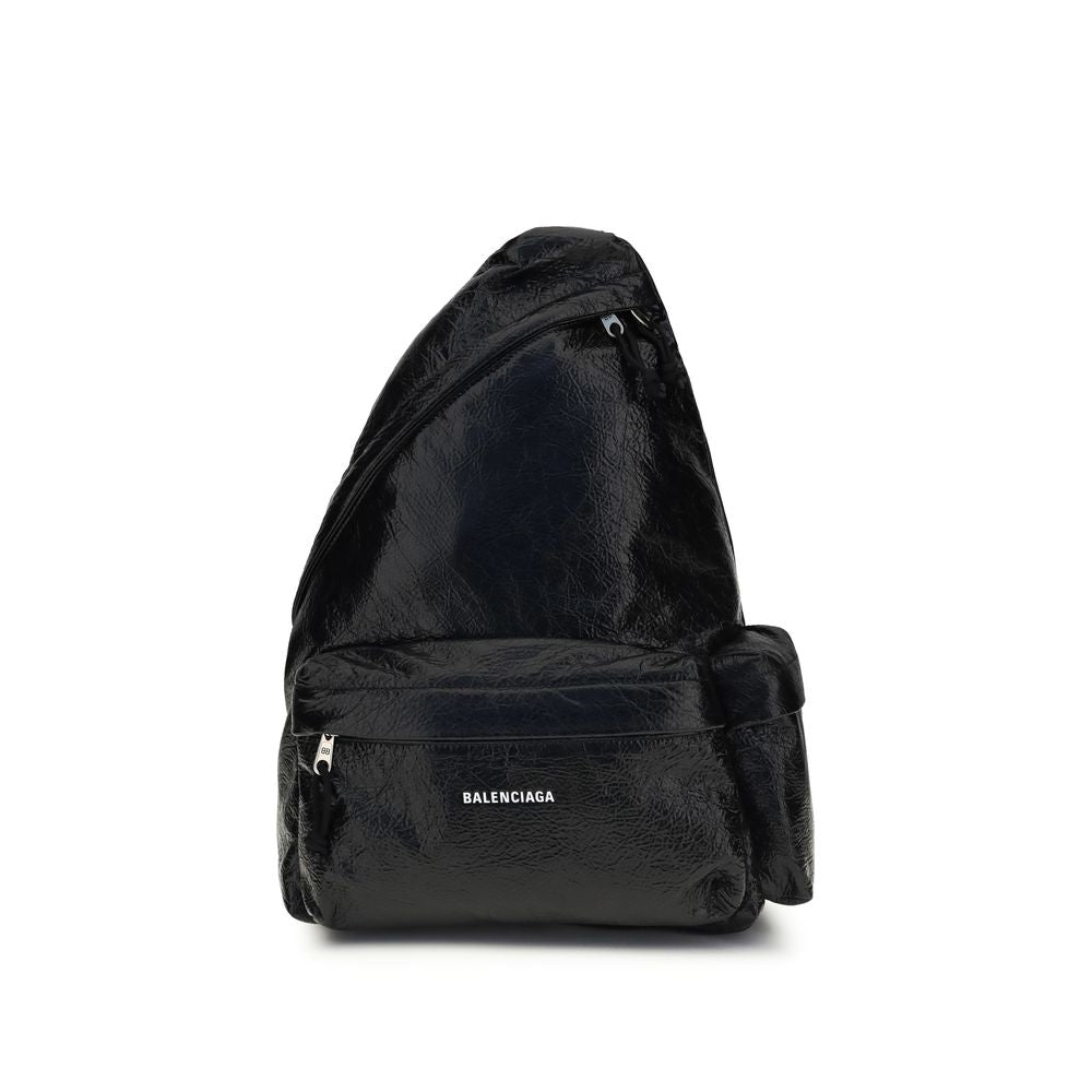 Balenciaga Black Nylon Backpack