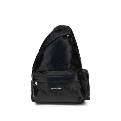 Balenciaga Black Nylon Backpack