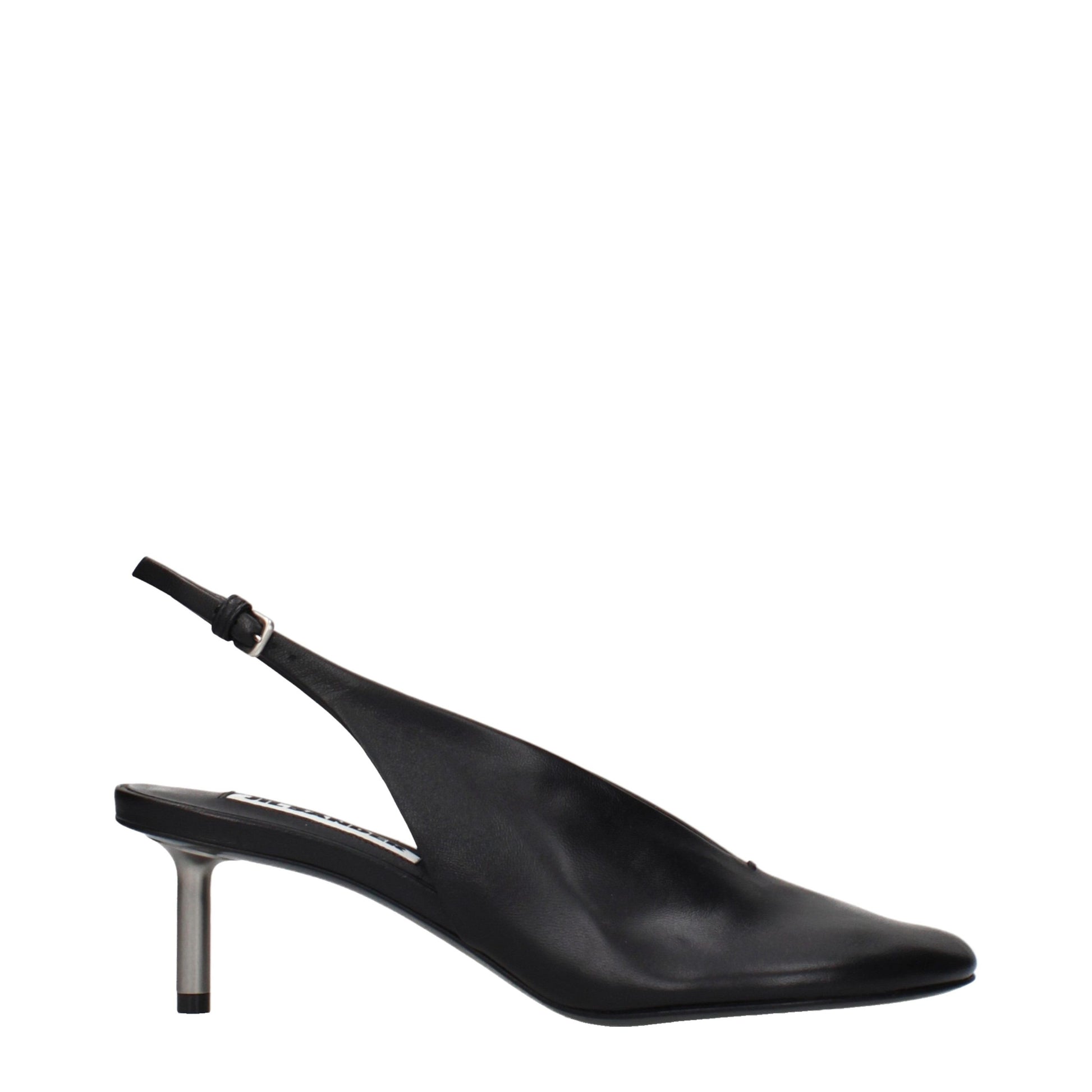 Jil Sander Black Leather Pumps