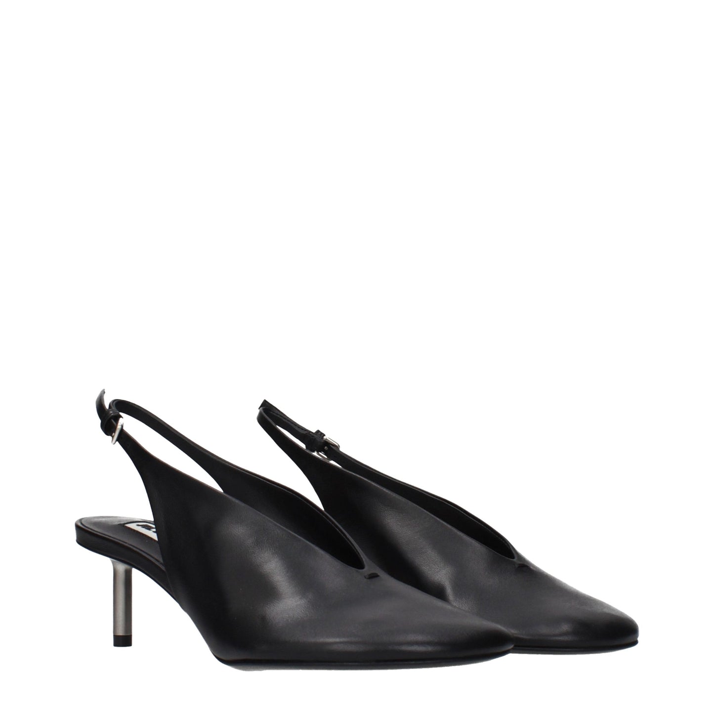 Jil Sander Black Leather Pumps