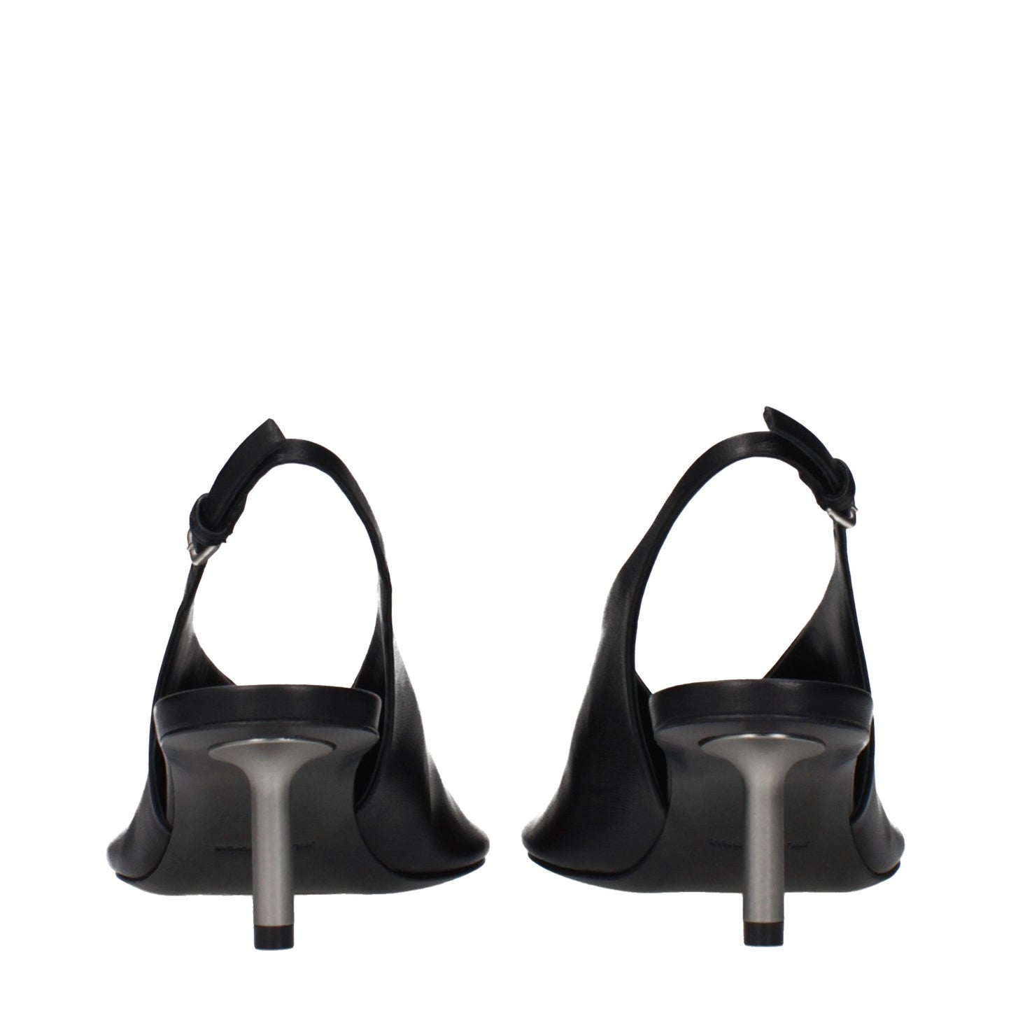 Jil Sander Black Leather Pumps