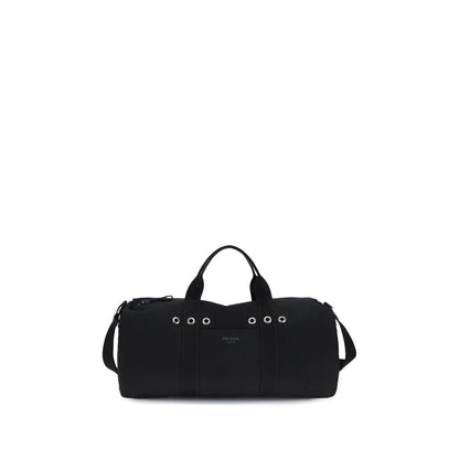 Prada Black Cotton Luggage And Travel