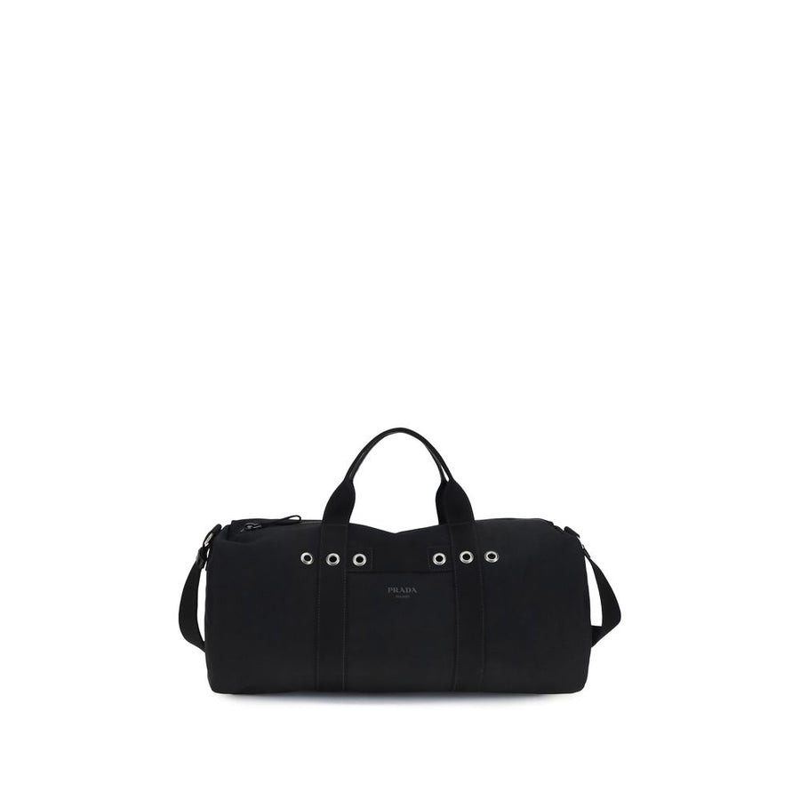 Prada Black Cotton Luggage And Travel