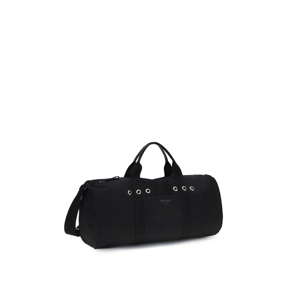 Prada Black Cotton Luggage And Travel