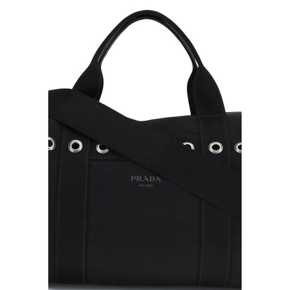 Prada Black Cotton Luggage And Travel