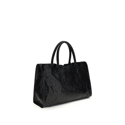 Balenciaga Black Lamb Ovis Aries Aries Shoulder Bag