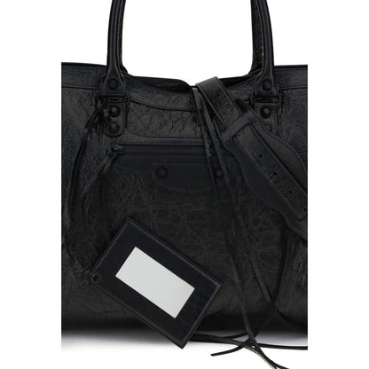 Balenciaga Black Lamb Ovis Aries Aries Shoulder Bag