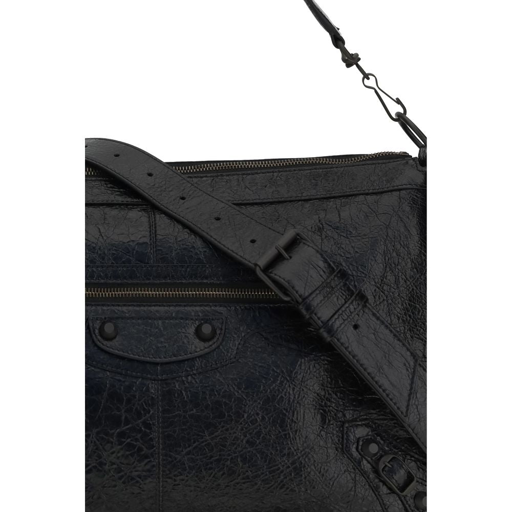 Balenciaga Black Lamb Ovis Aries Aries Shoulder Bag