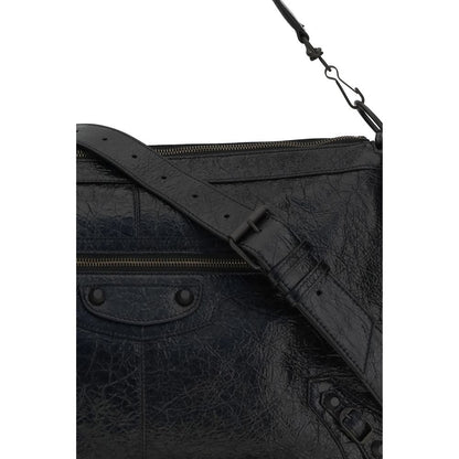 Balenciaga Black Lamb Ovis Aries Aries Shoulder Bag