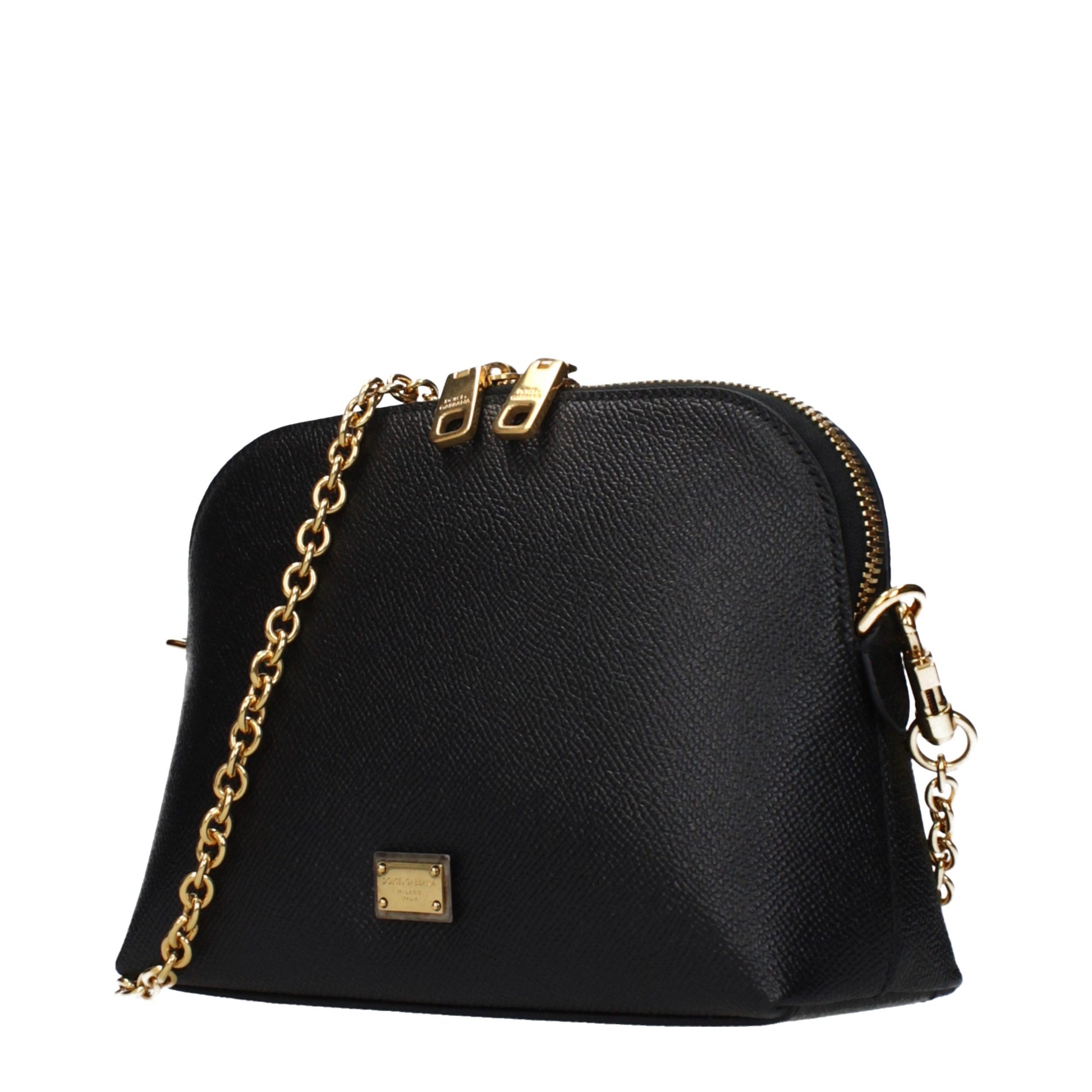 Dolce & Gabbana Black Leather Shoulder Bag