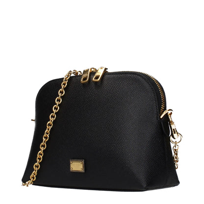 Dolce & Gabbana Black Leather Shoulder Bag