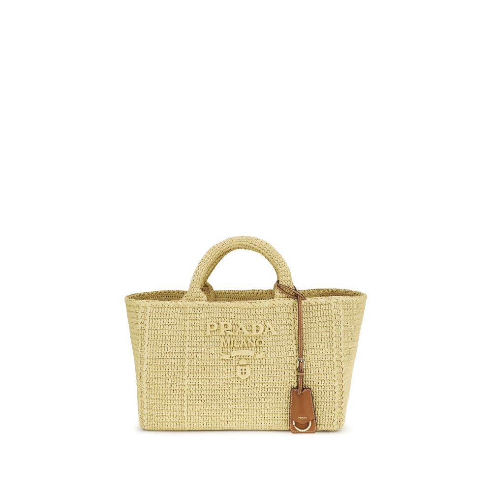 Prada Beige Viscose Shoulder Bag