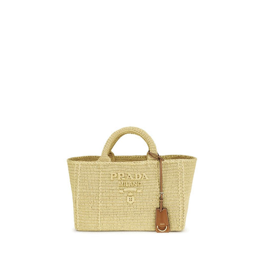 Prada Beige Viscose Shoulder Bag
