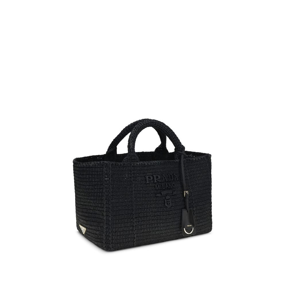 Prada Black Viscose Shoulder Bag