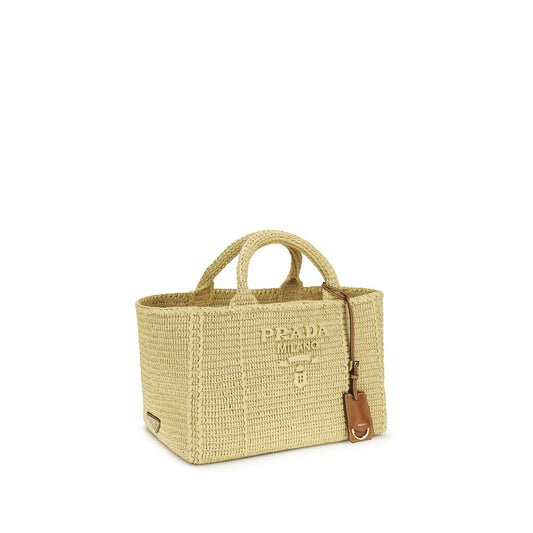 Prada Beige Viscose Shoulder Bag